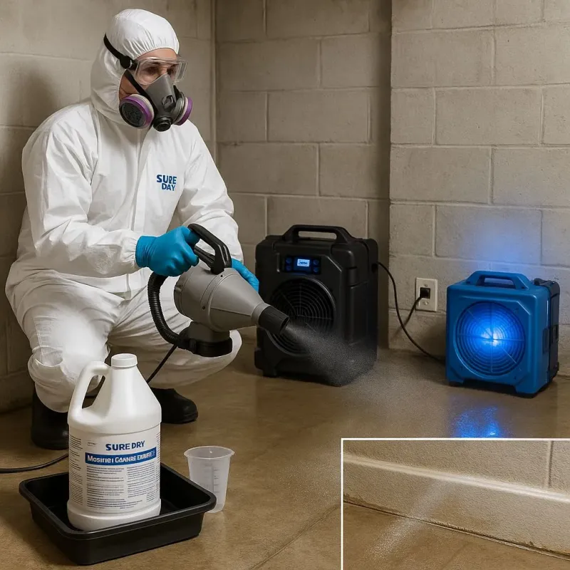 Sanitization and Odor Removal process in Bracey, VA